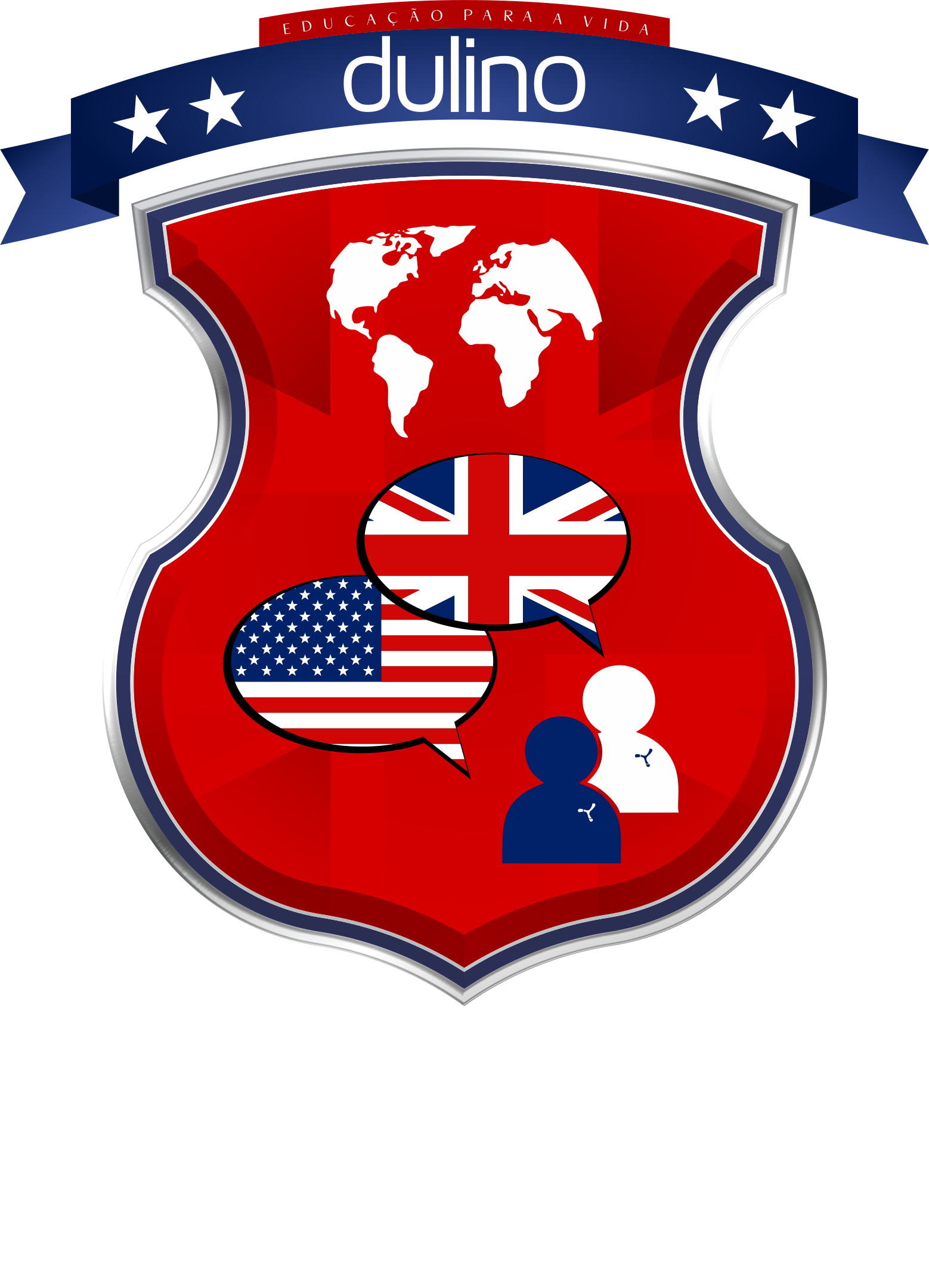 ENGLISH ACADEMY VERTICAL - FUNDO PRETO